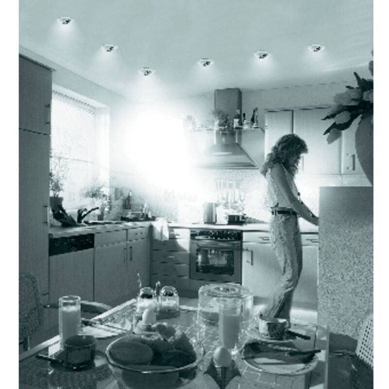 foto del prodotto paulmann 17953 premium anello di montaggio lampadina alogena gu5.3 50 w bianco