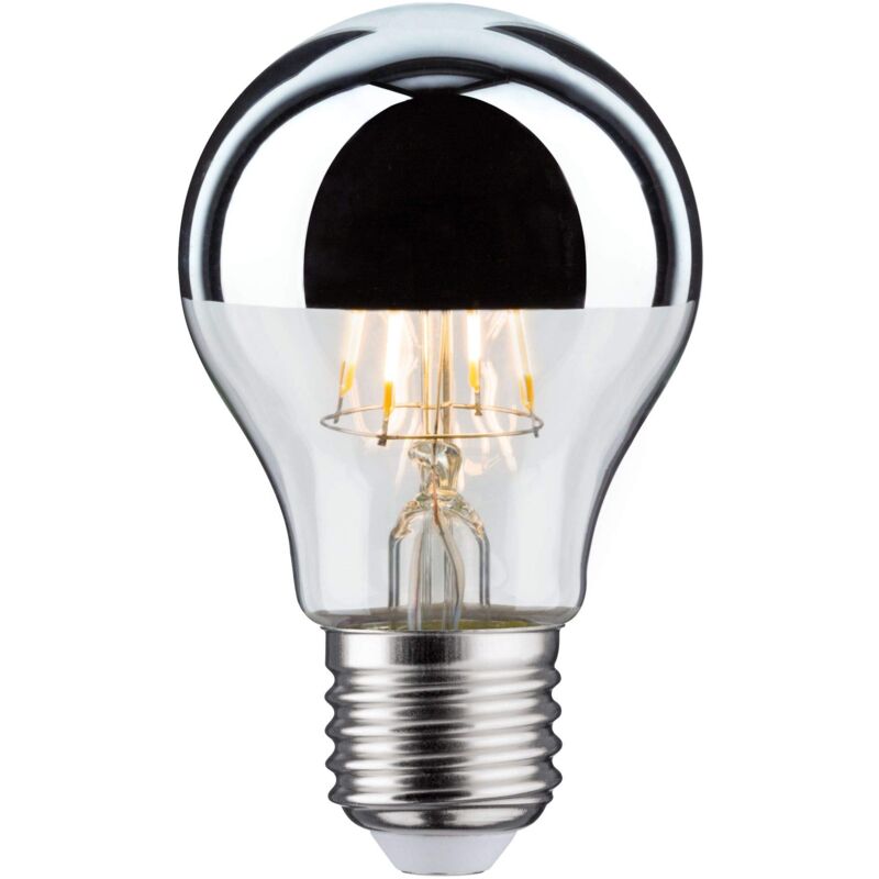 foto del prodotto paulmann 28669 lampadina led filamento agl 5 watt lampadina testina a specchio argentato 2700 k bianco caldo e27