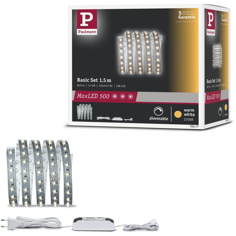 foto del prodotto paulmann 705.77 strip, integrato, argento