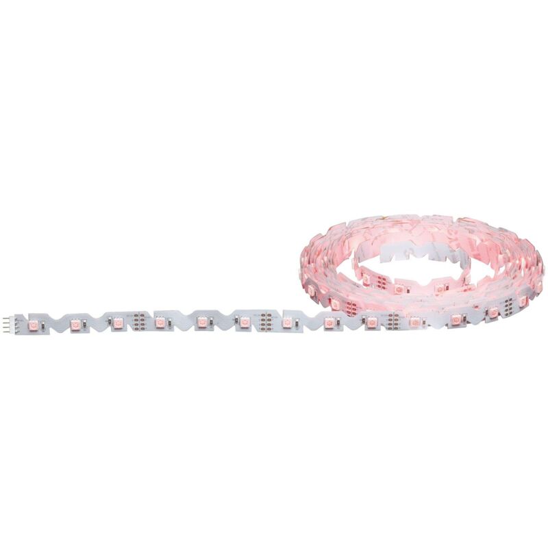 foto del prodotto paulmann 78966 strip led flexled 3d set di base 5m rgb incl. 1 fascia luminosa dimmerabile da 26 watt bianco striscia luminosa plastica fascia led