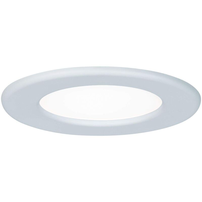 foto del prodotto paulmann 92058 pannello da incasso rotondo, 6 w, 4000 k, pannello led bianco neutro, ip44 , lampadina inclusa, in plastica, 6 w