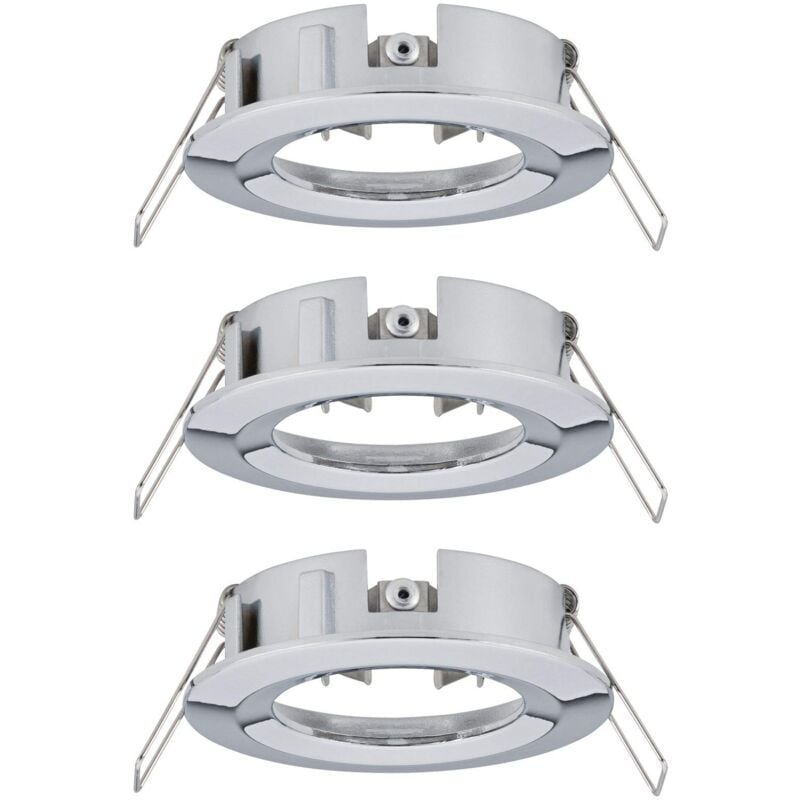 foto del prodotto paulmann 92482 lampada da incasso choose spot fisso 3 faretti da incasso a soffitto da max. 10 watt cromo apparecchio da incasso alluminio