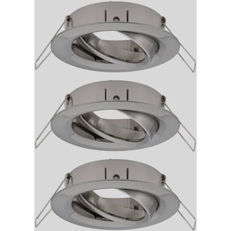 foto del prodotto paulmann 92485 ebl choose anello di montaggio kit da 3 10 w ferro spazzolato 