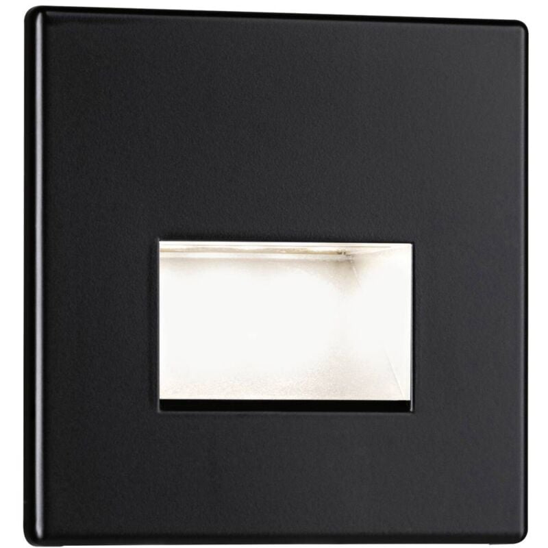 foto del prodotto paulmann 93094 wand ebl edge lampada da incasso a parete a led led monocolore nero opaco 