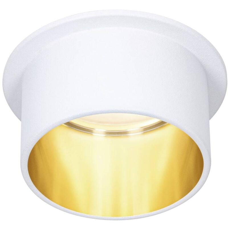 foto del prodotto paulmann 93380 lampada led da incasso led monocolore led a montaggio fisso 6.5 w bianco opaco, oro