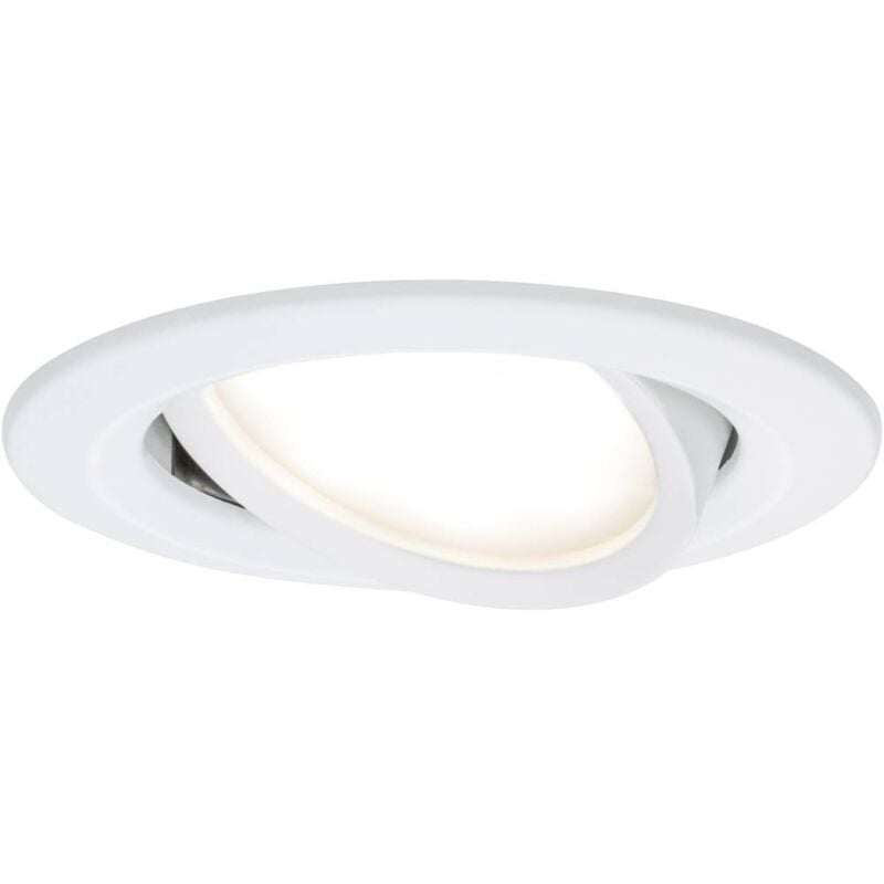 foto del prodotto paulmann 93876 coin slim lampada led da incasso led monocolore led a montaggio fisso 6 w bianco opaco