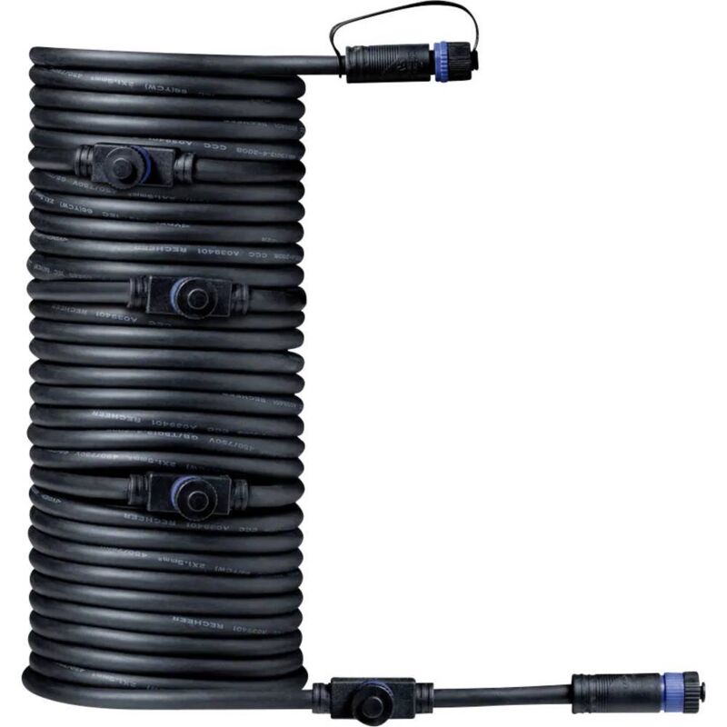 foto del prodotto paulmann 93930 sistema d illuminazione plug shine distributore a 5 vie nero