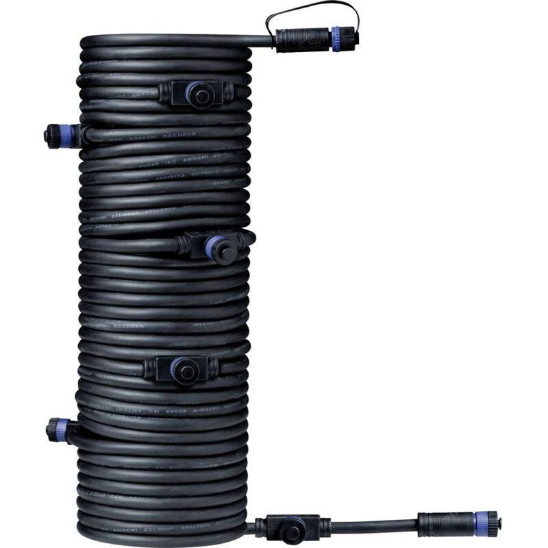 foto del prodotto paulmann 93931 sistema d illuminazione plug shine distributore a 7 vie nero