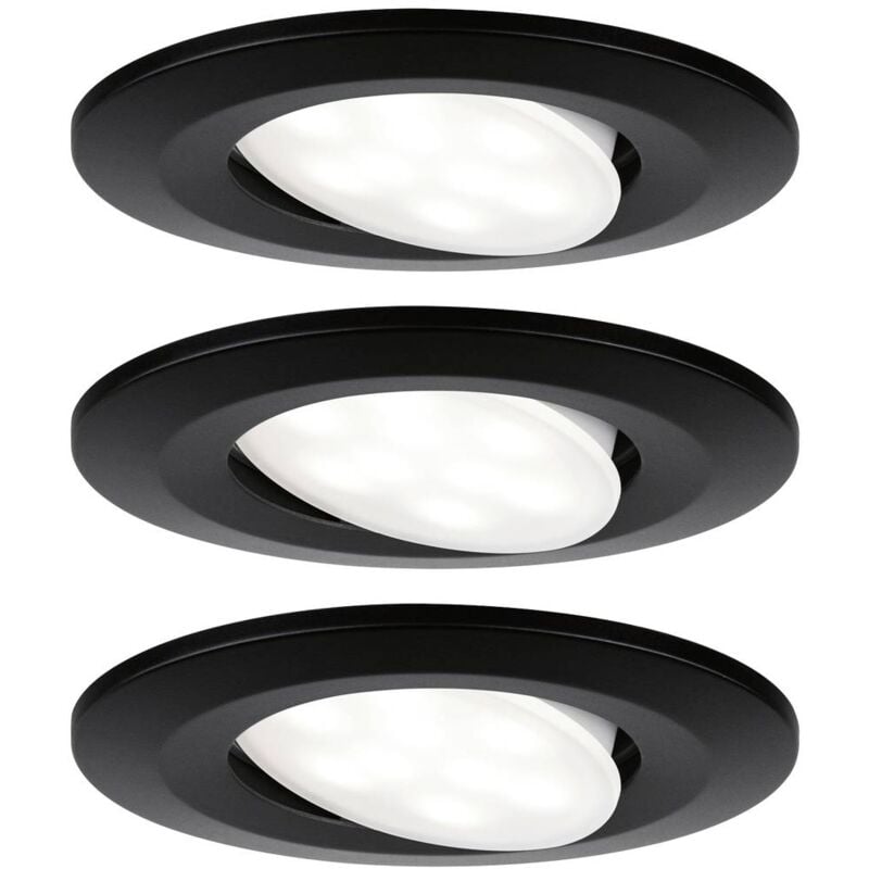 foto del prodotto paulmann 99991 lampada led da incasso led monocolore led a montaggio fisso 18 w nero opaco 