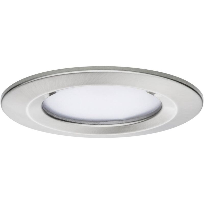 foto del prodotto paulmann coin slim lampada a led da incasso per bagno kit da 3 6 w ip44 ferro spazzolato 