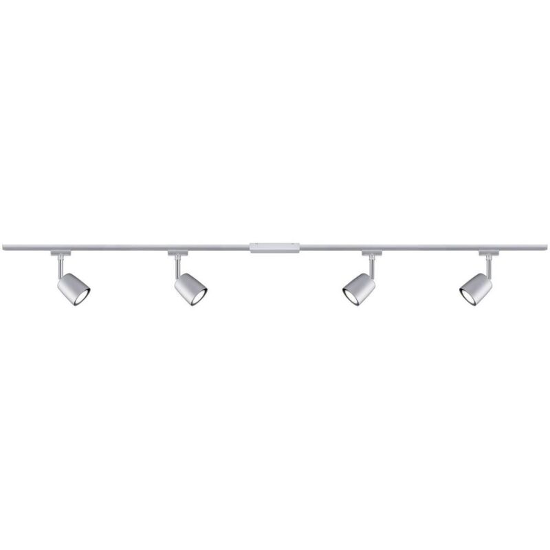 foto del prodotto paulmann cover sistema di illuminazione completo su binari urail gu10 40 w led monocolore cromo, cromo opaco 