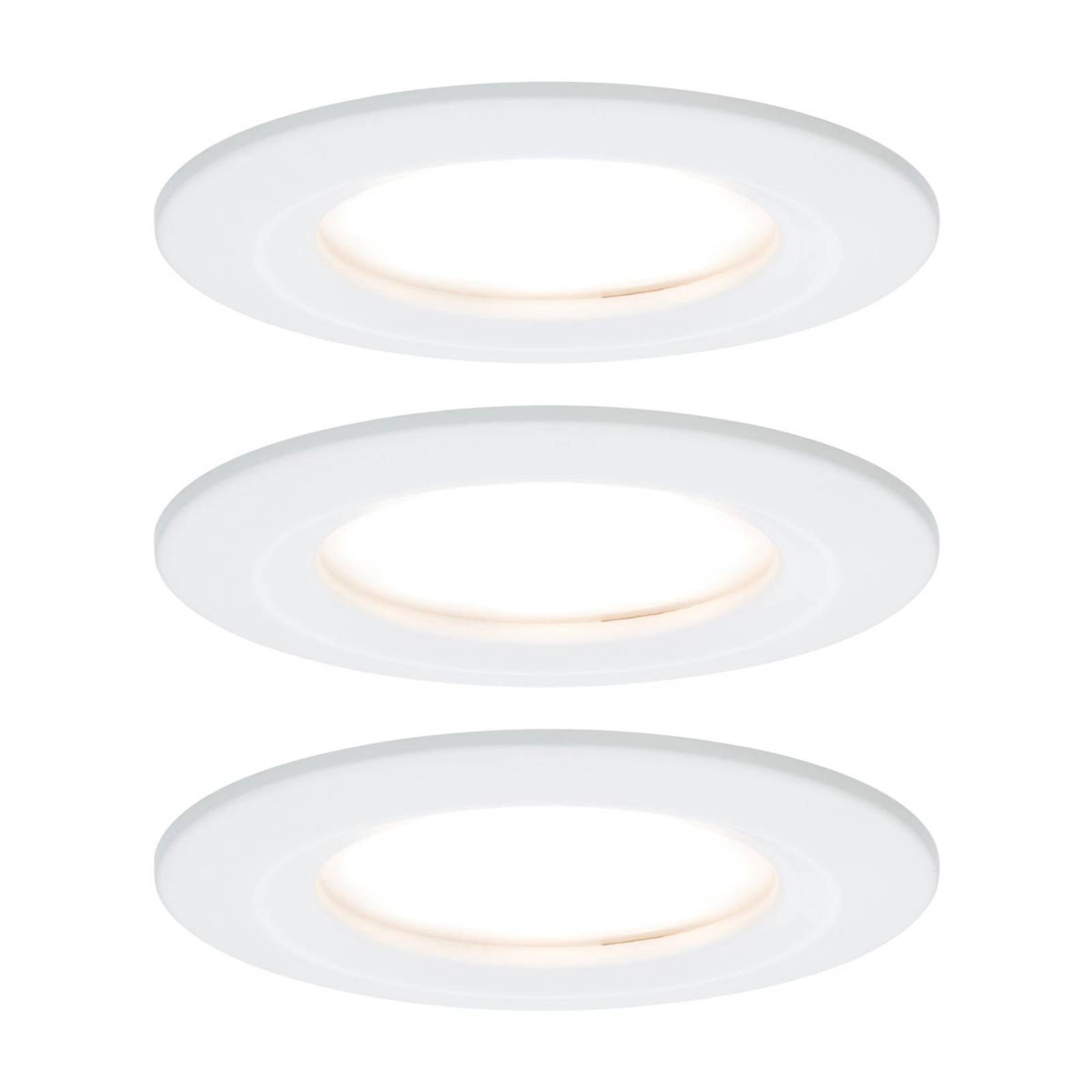 foto del prodotto paulmann faretto da incasso nova coin 3 bianco rotondo dimmerabile