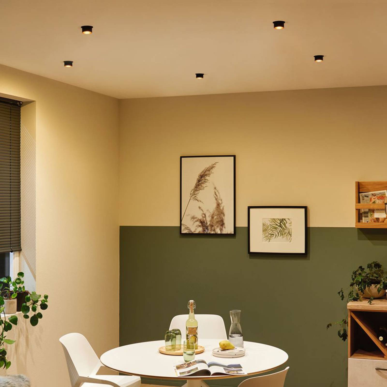 foto del prodotto paulmann gil downlight led nero oro set 3x