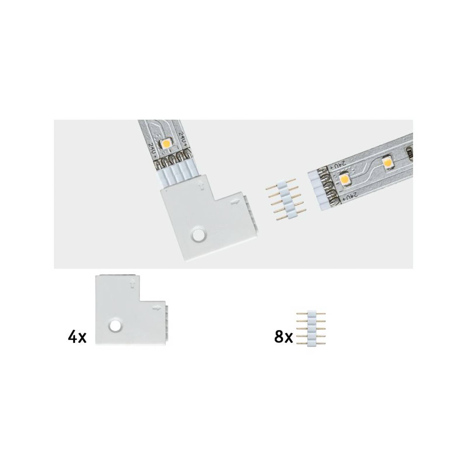foto del prodotto paulmann giunto angolare a 90 gradi per strip led max