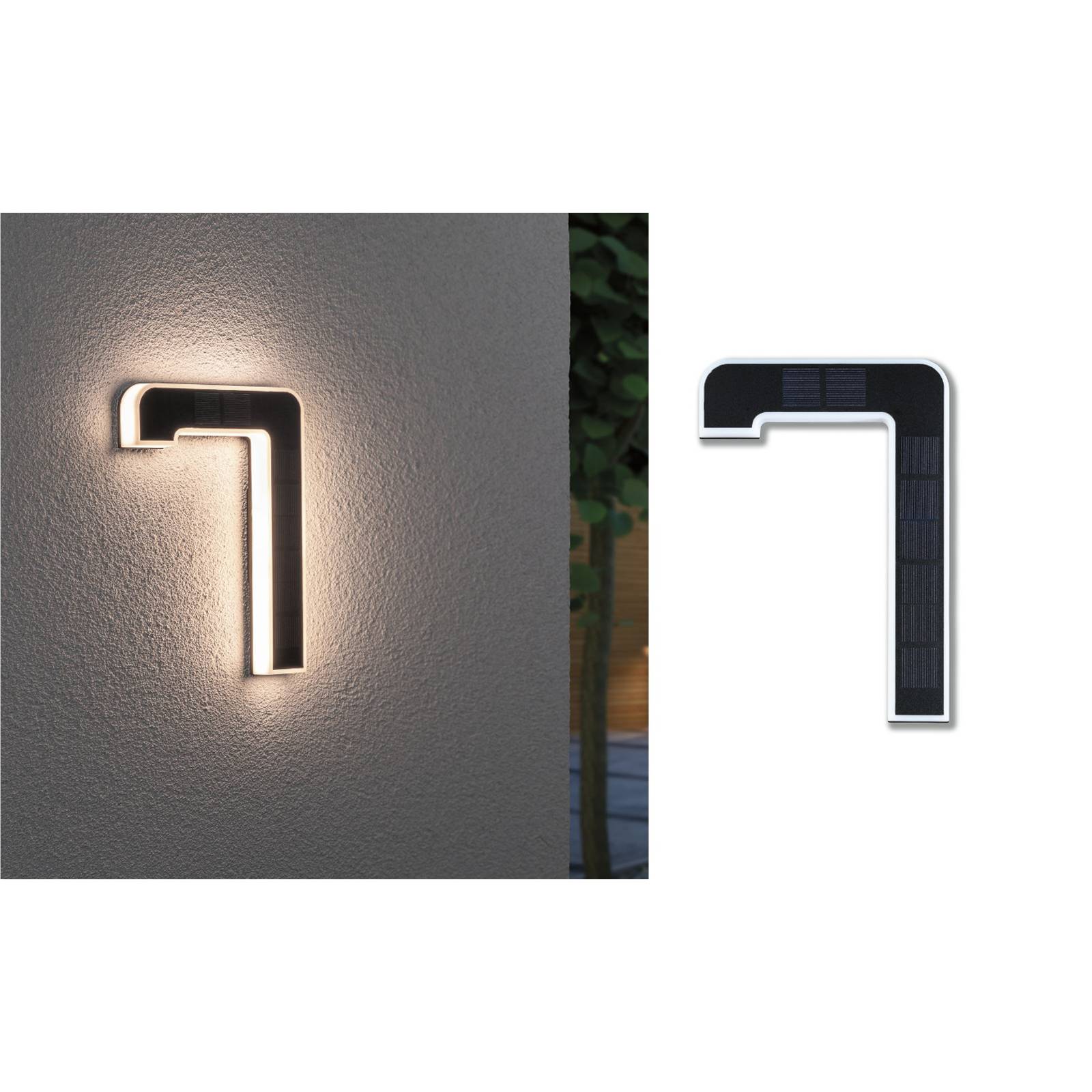 foto del prodotto paulmann lampada led solare numero civico 7