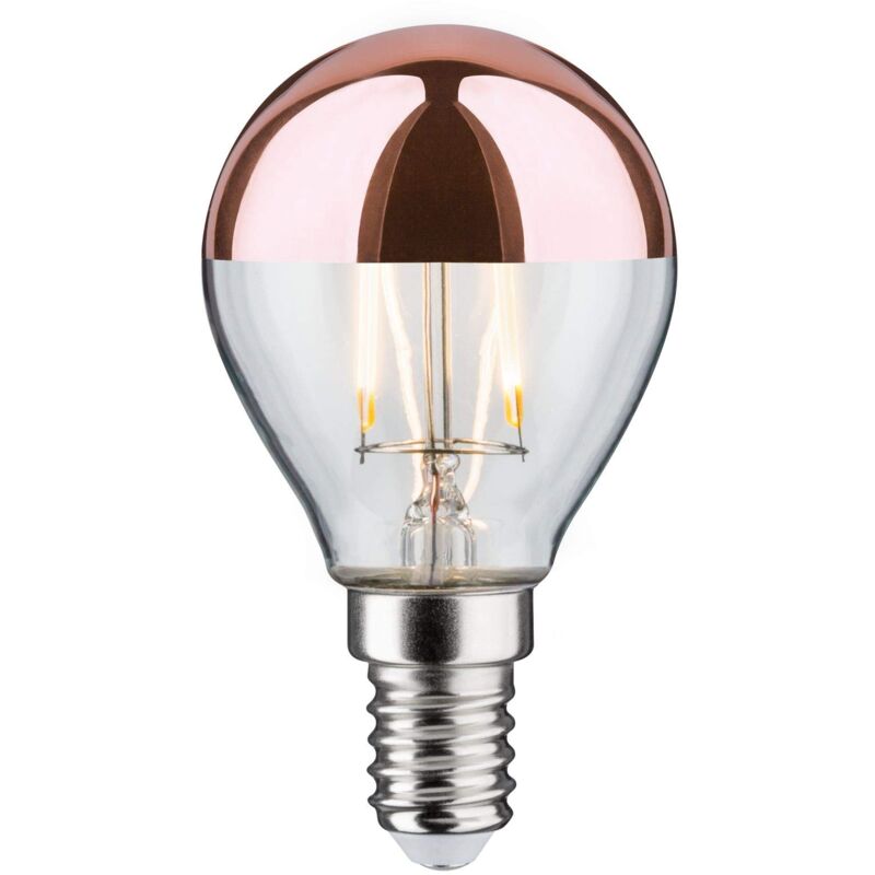 foto del prodotto paulmann licht paulmann 28665 lampadina led filamento a goccia 2,6 watt lampadina testina a specchio rame 2700 k bianco caldo e14