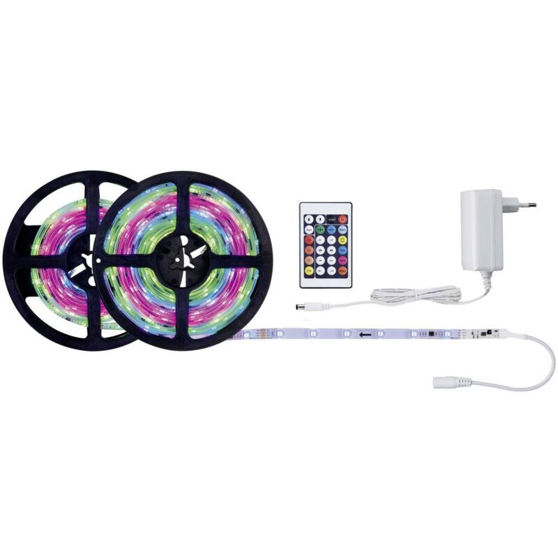 foto del prodotto paulmann licht paulmann fn simpled strip 7,5m 70514 striscia led con spina 12 v 7.5 m rgb 1 kit