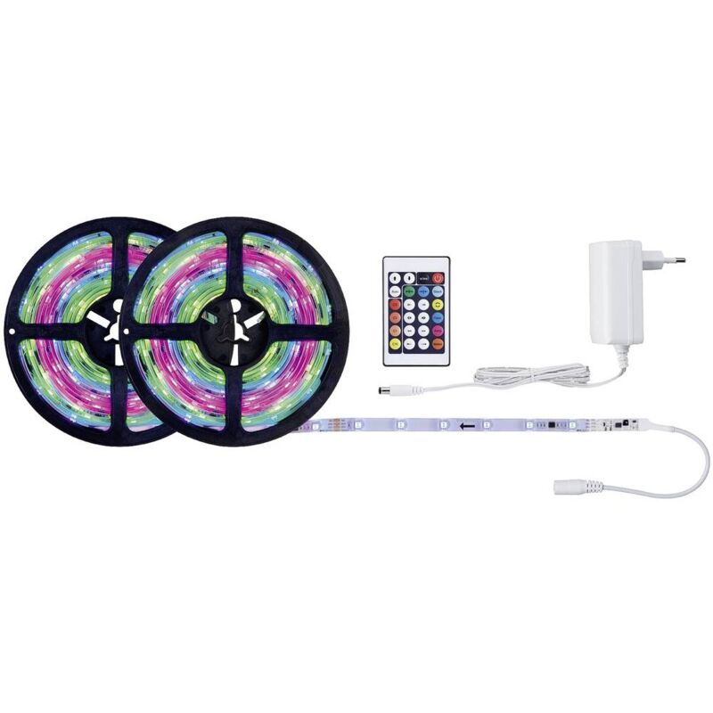 foto del prodotto paulmann licht paulmann fn simpled strip rgb 70515 striscia led con spina 12 v 5 m rgb 1 pz.