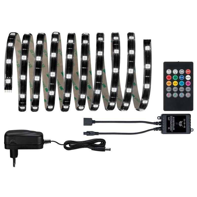 foto del prodotto paulmann lights and sound comfort 70956 kit completo striscia led con spina 12 v 3 m rgb 1 pz.