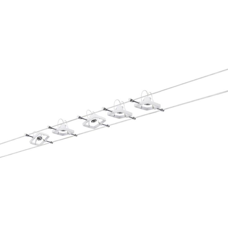 foto del prodotto paulmann macii 94134 sistema di illuminazione completo su cavo gu5.3 50 w led monocolore bianco