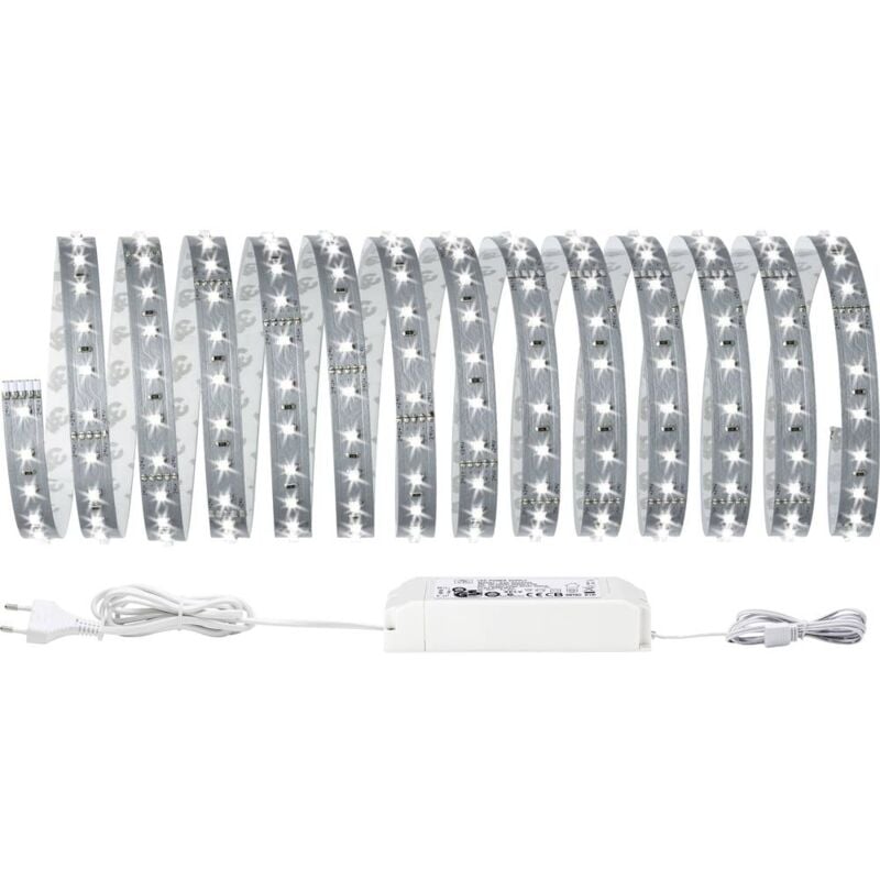 foto del prodotto paulmann maxled 500 70605 kit base striscia led con spina 24 v 5 m bianco luce del giorno 1 pz.
