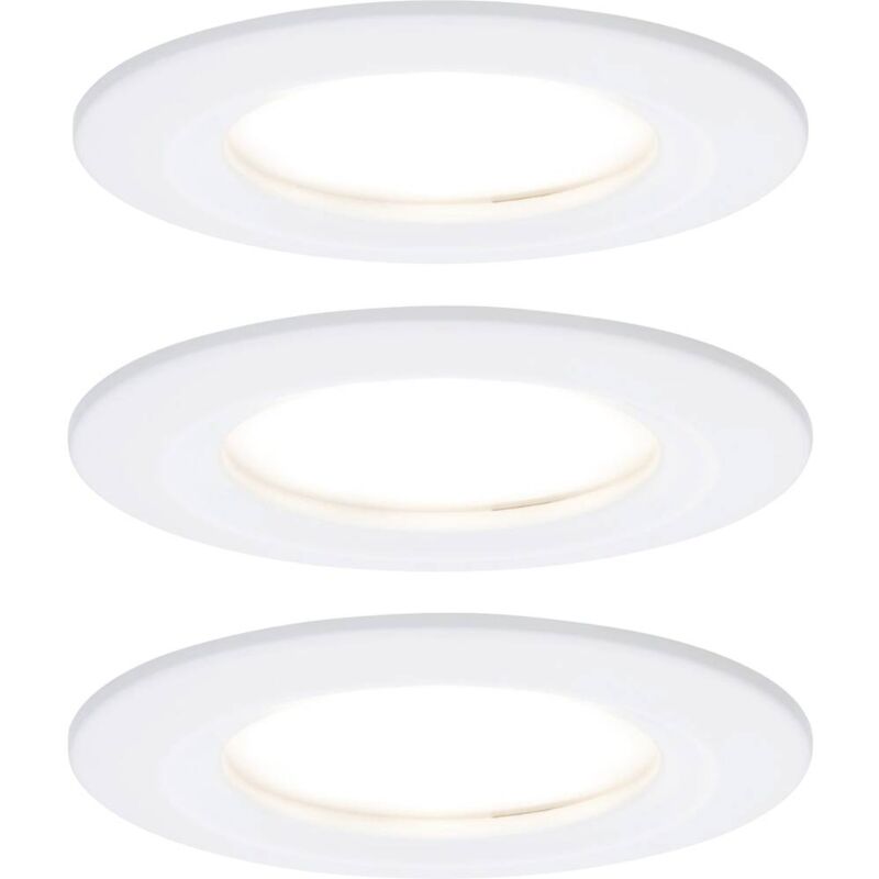 immagine 0 del prodotto paulmann nova lampada da incasso per bagno kit da 3 led monocolore led 18 w ip44 bianco opaco