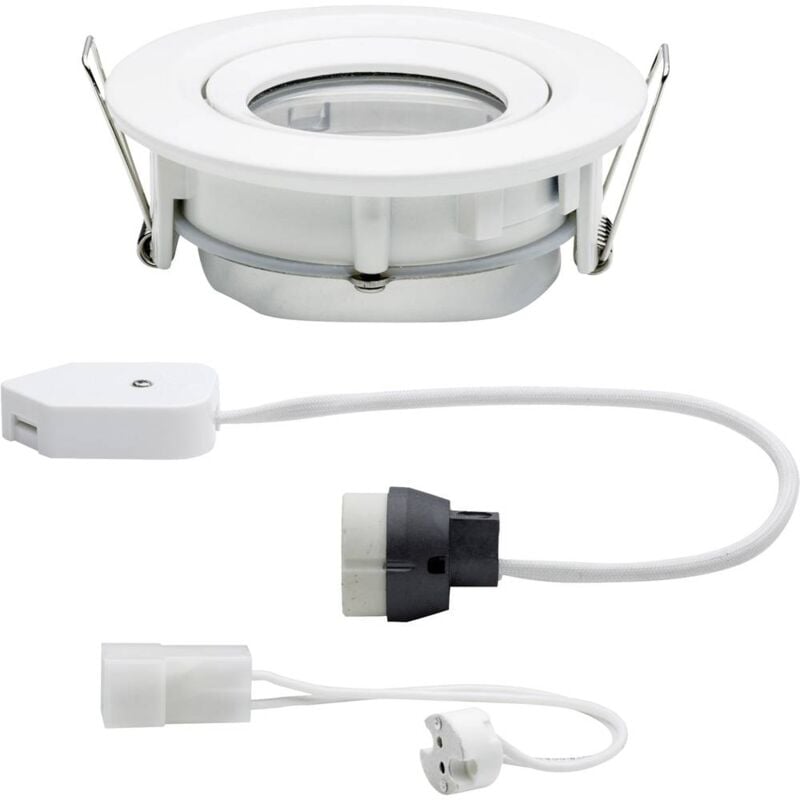 foto del prodotto paulmann nova lampada da incasso per bagno lampadina alogena gu10, gu5.3 35 w ip65 bianco opaco