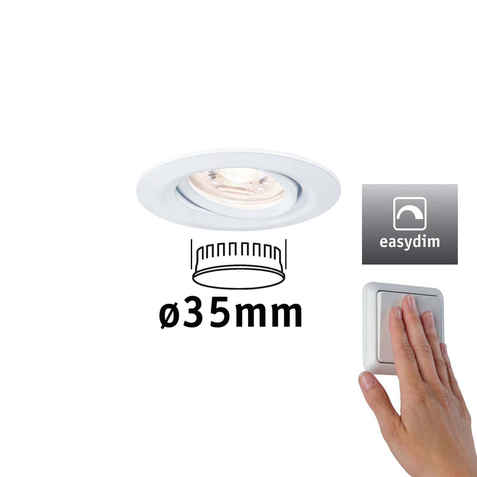 foto del prodotto paulmann nova mini plus spot easydim bianco