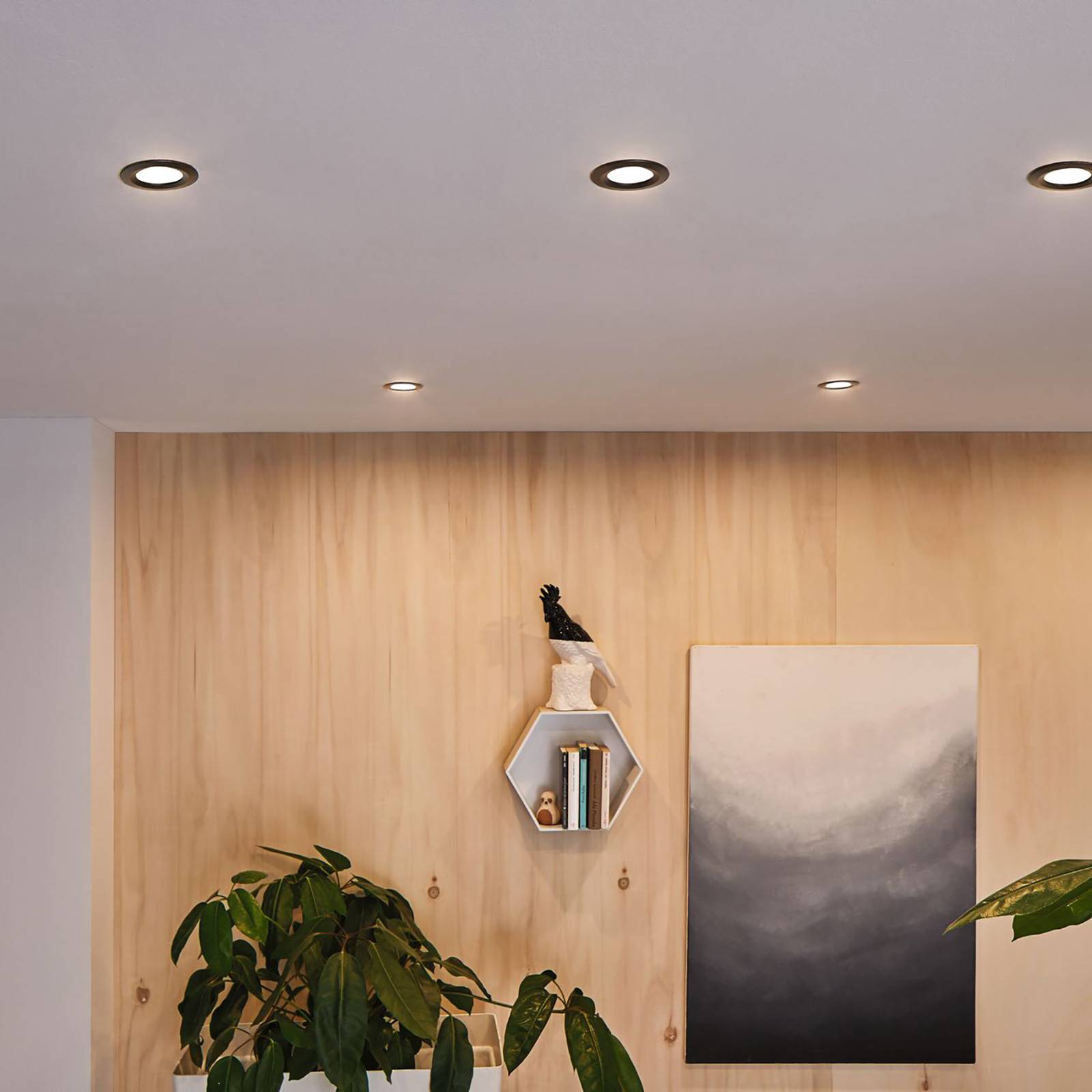 foto del prodotto paulmann nova plus coin 3x ip23 2.700k nero