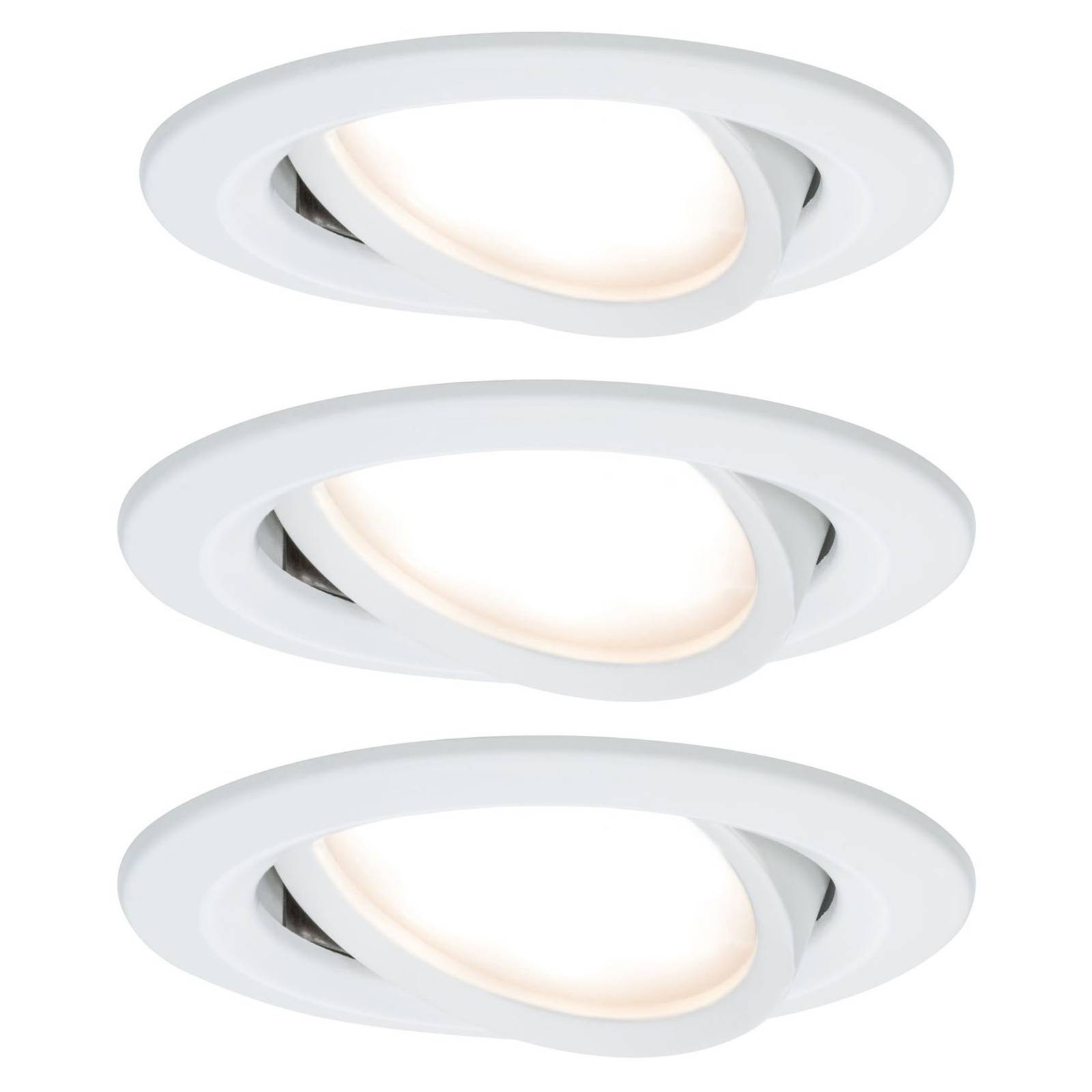 foto del prodotto paulmann nova set 3 spot led orientabili alluminio