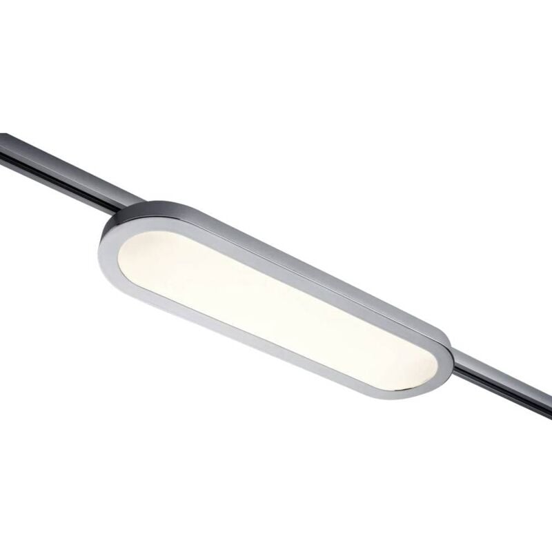 foto del prodotto paulmann panel loop lampada per sistema su binario urail led a montaggio fisso 7 w led monocolore cromo opaco , crom