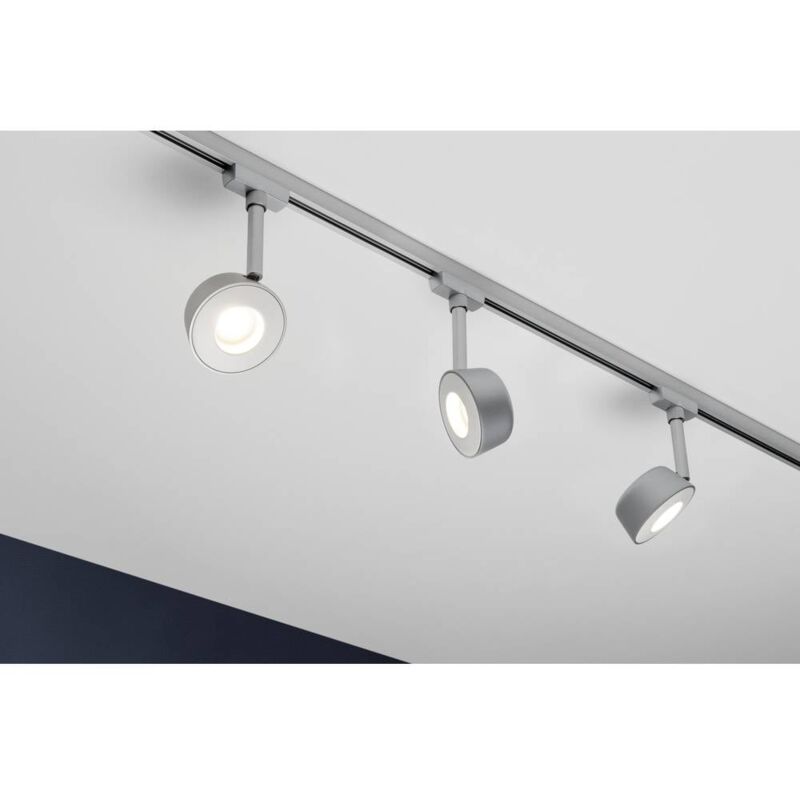 foto del prodotto paulmann pellet lampada per sistema su binario urail led a montaggio fisso 4 w led monocolore cromo opaco , bianco