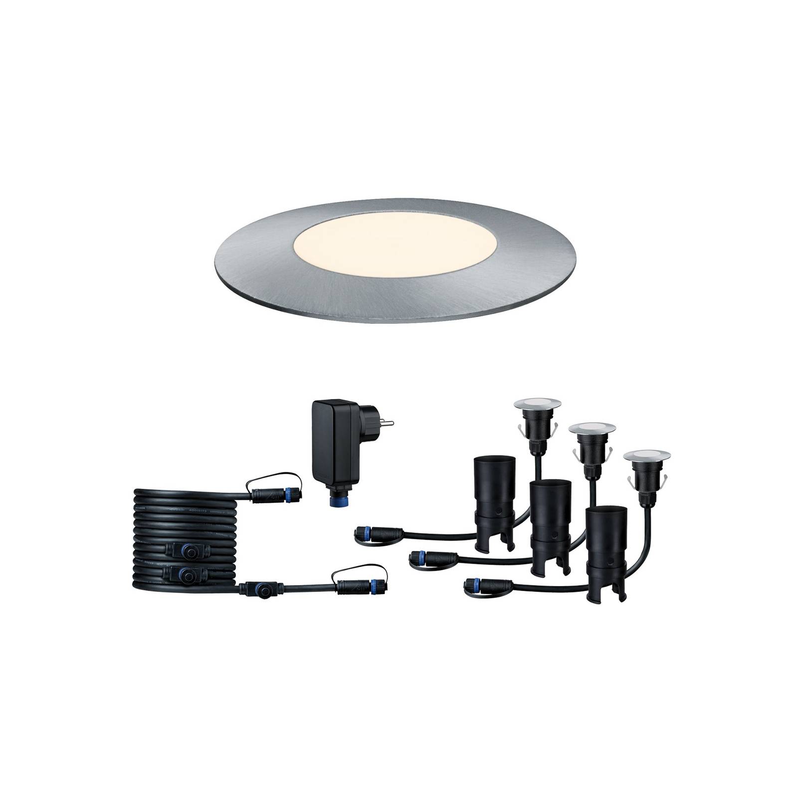 foto del prodotto paulmann plug shine mini set base da 3 pezzi 3.000k