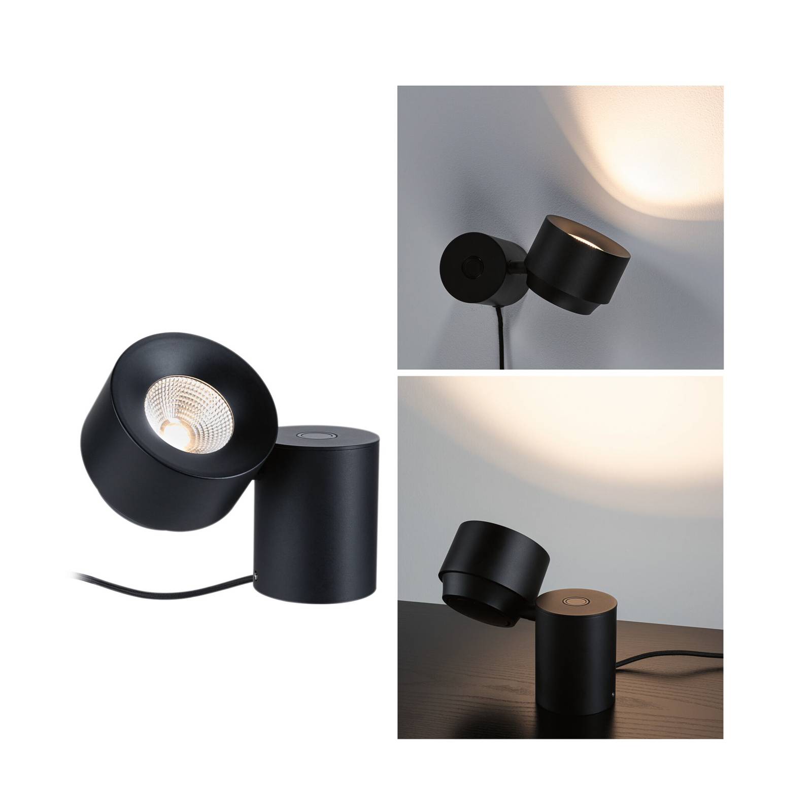 foto del prodotto paulmann puric pane i led da tavolo, altezza 16 cm