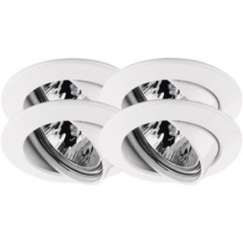 foto del prodotto paulmann set 4 faretti led da incassoorientabili gu5.3 140w bianco