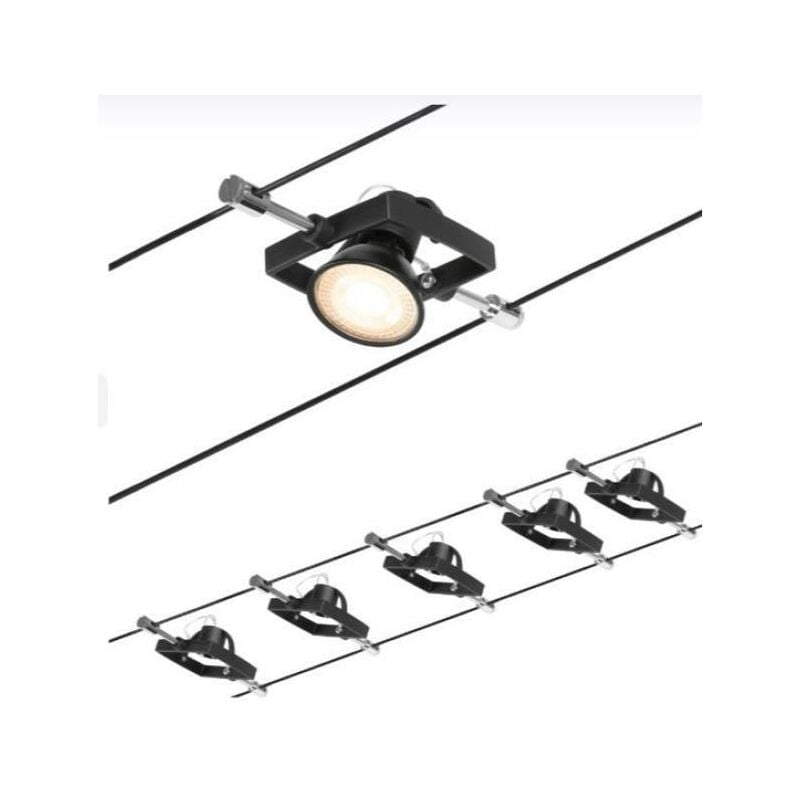 immagine 0 del prodotto paulmann set mac ii 5xgu5,3 nero opaco cromo 94434
