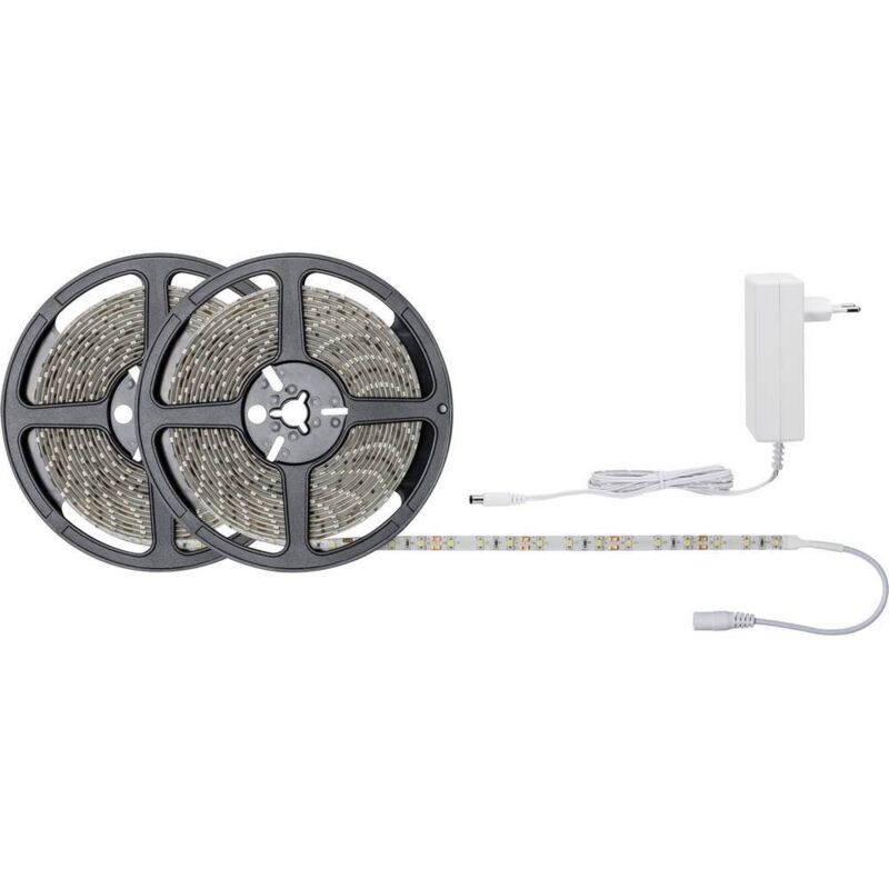 foto del prodotto paulmann simpled 78974 kit completo striscia led con spina 12 v 10 m bianco caldo 1 pz.