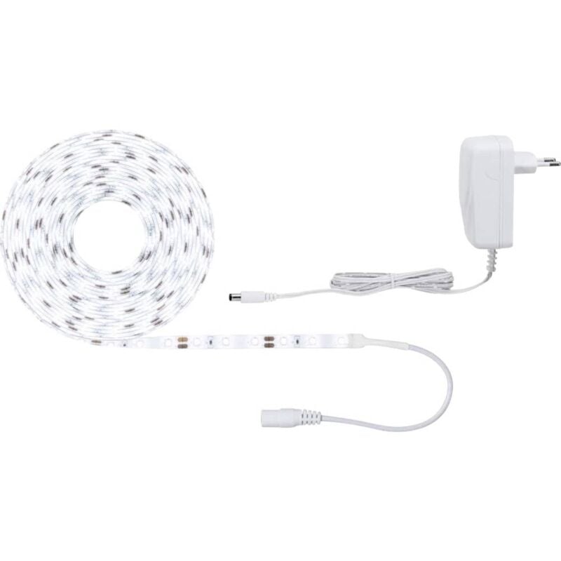 foto del prodotto paulmann simpled 78975 kit completo striscia led con spina 12 v 5 m bianco luce del giorno 1 pz.