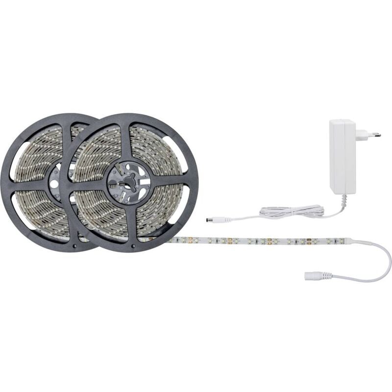 foto del prodotto paulmann simpled 78977 kit completo striscia led con spina 12 v 10 m bianco luce del giorno 1 pz.