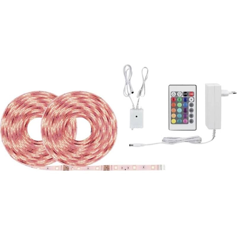 foto del prodotto paulmann simpled 78980 kit completo striscia led con spina 12 v 10 m rgb 1 pz.