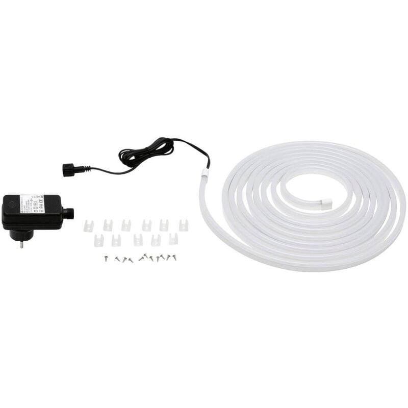 foto del prodotto paulmann simpled outdoor stripe 78908 kit completo striscia led con spina 24 v 5 m bianco luce del giorno 1 pz.