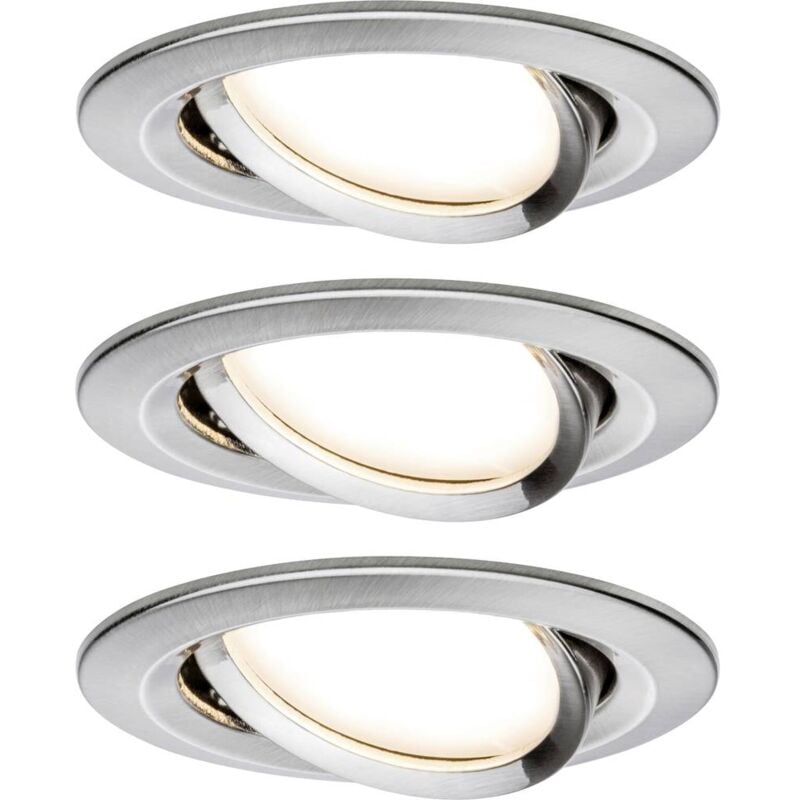 foto del prodotto paulmann slim coin set 3 faretti orientabili ferro