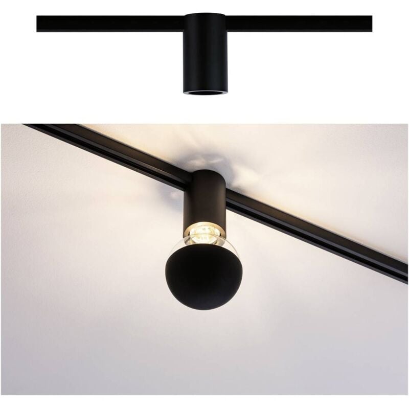 foto del prodotto paulmann socket plafoniera urail e27 nero