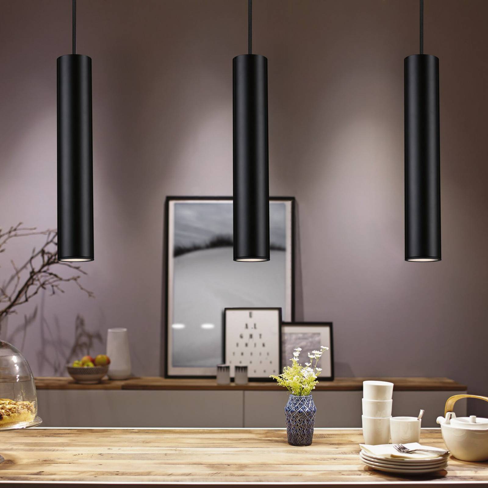 foto del prodotto paulmann urail catalejo led sospensione nero satin