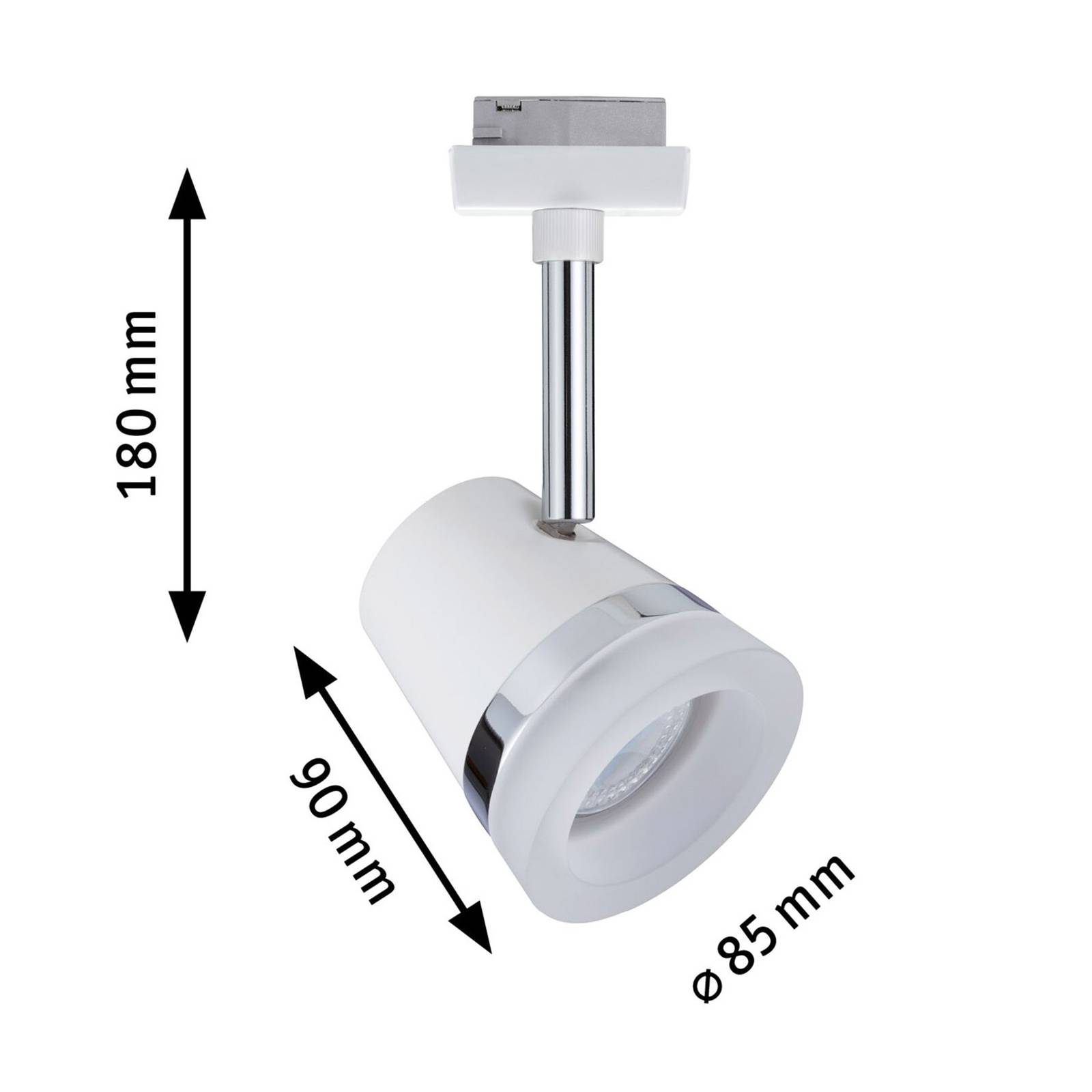 foto del prodotto paulmann urail cone spot, bianco cromo