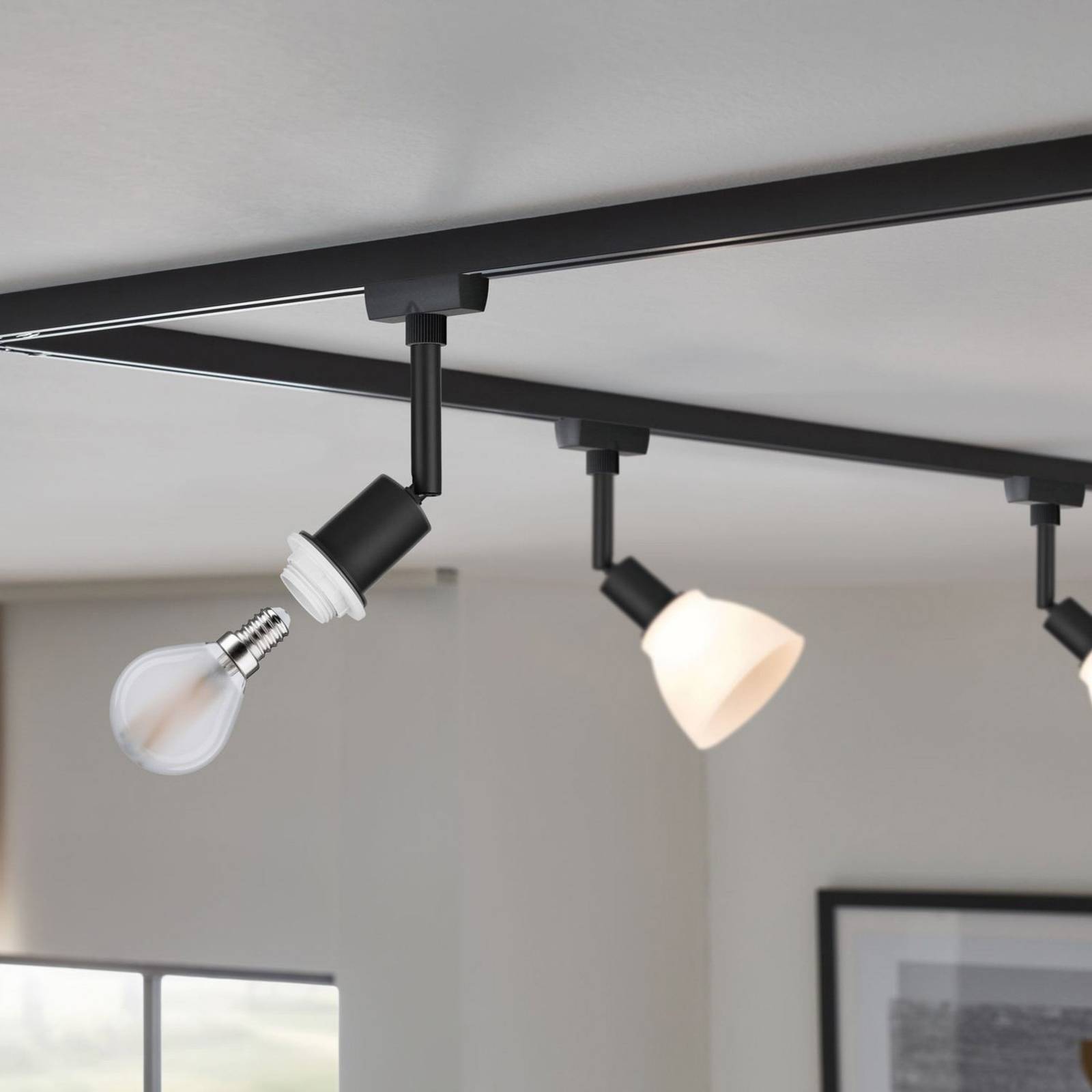 foto del prodotto paulmann urail decosystems faretto e14 nero opaco