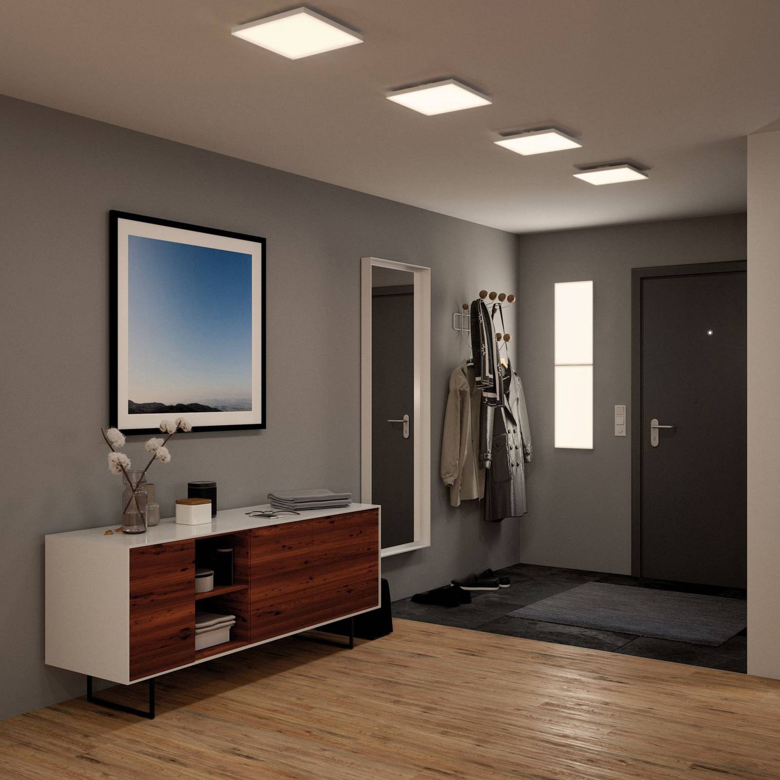 foto del prodotto paulmann velora led 3 step dim, 29,5x29,5 cm