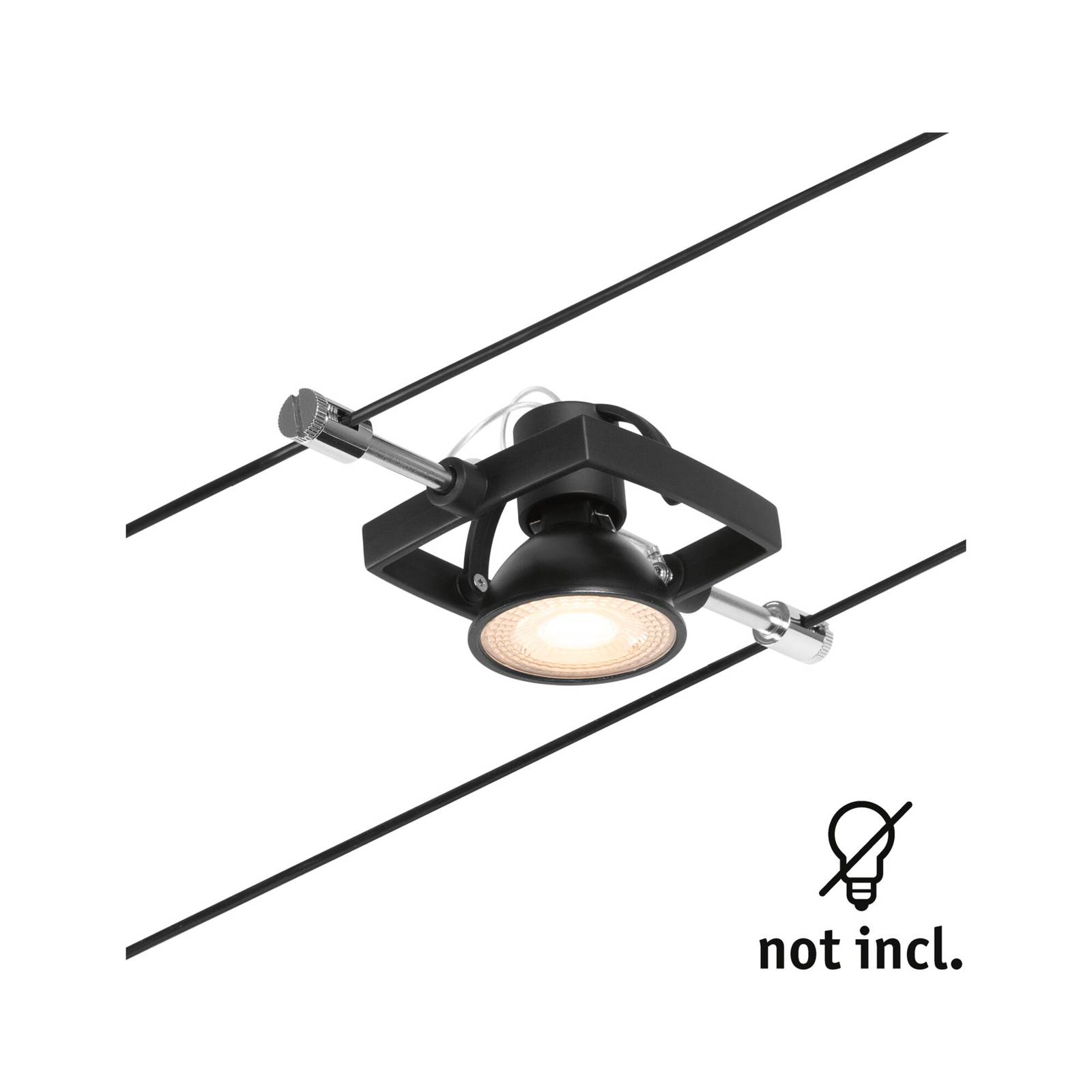 foto del prodotto paulmann wire mac ii spot per sistema funi nero