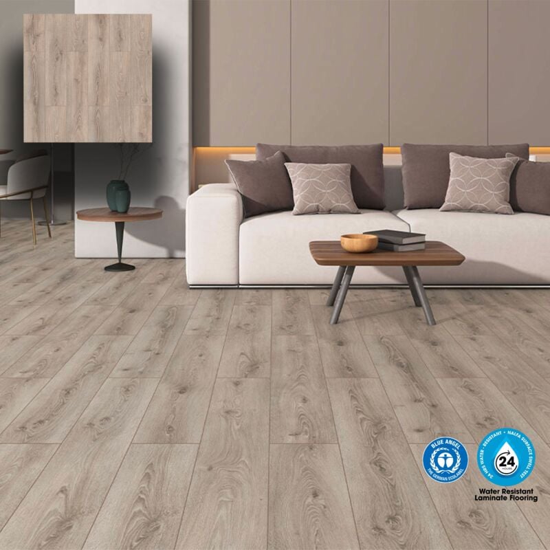 foto del prodotto pavimento in laminato 8mm ac4 click bisell. spazz. a registro erasmus 193x1205 hydro 24h