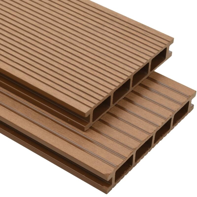 foto del prodotto pavimento per esterni in wpc cavo con accessori 26m 2,2m teak vidaxl